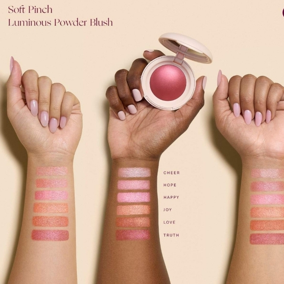 Rare Beauty Soft Pinch Luminous Powder Blush: Happy (Cool Pink), .098oz, NIB - Picture 4 of 8